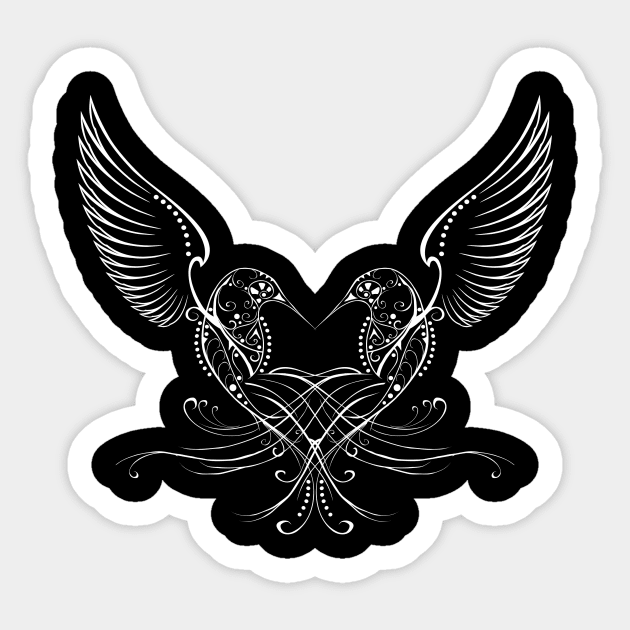 Humming Heart Sticker by orriart